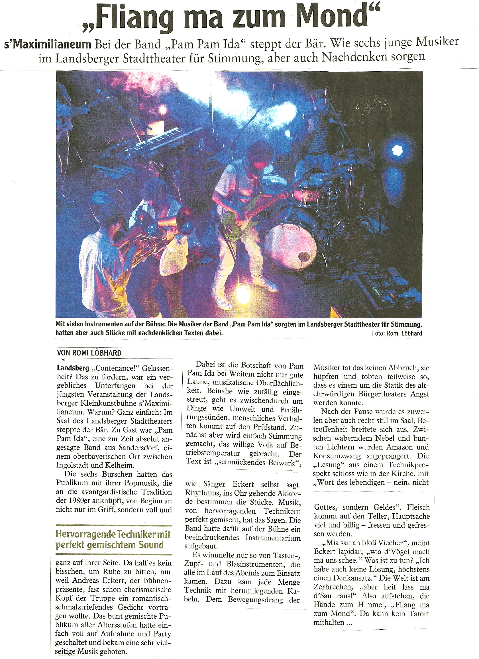 Bild der Kritik aus dem Landsberger Tagblatt vom 18.03.2019
