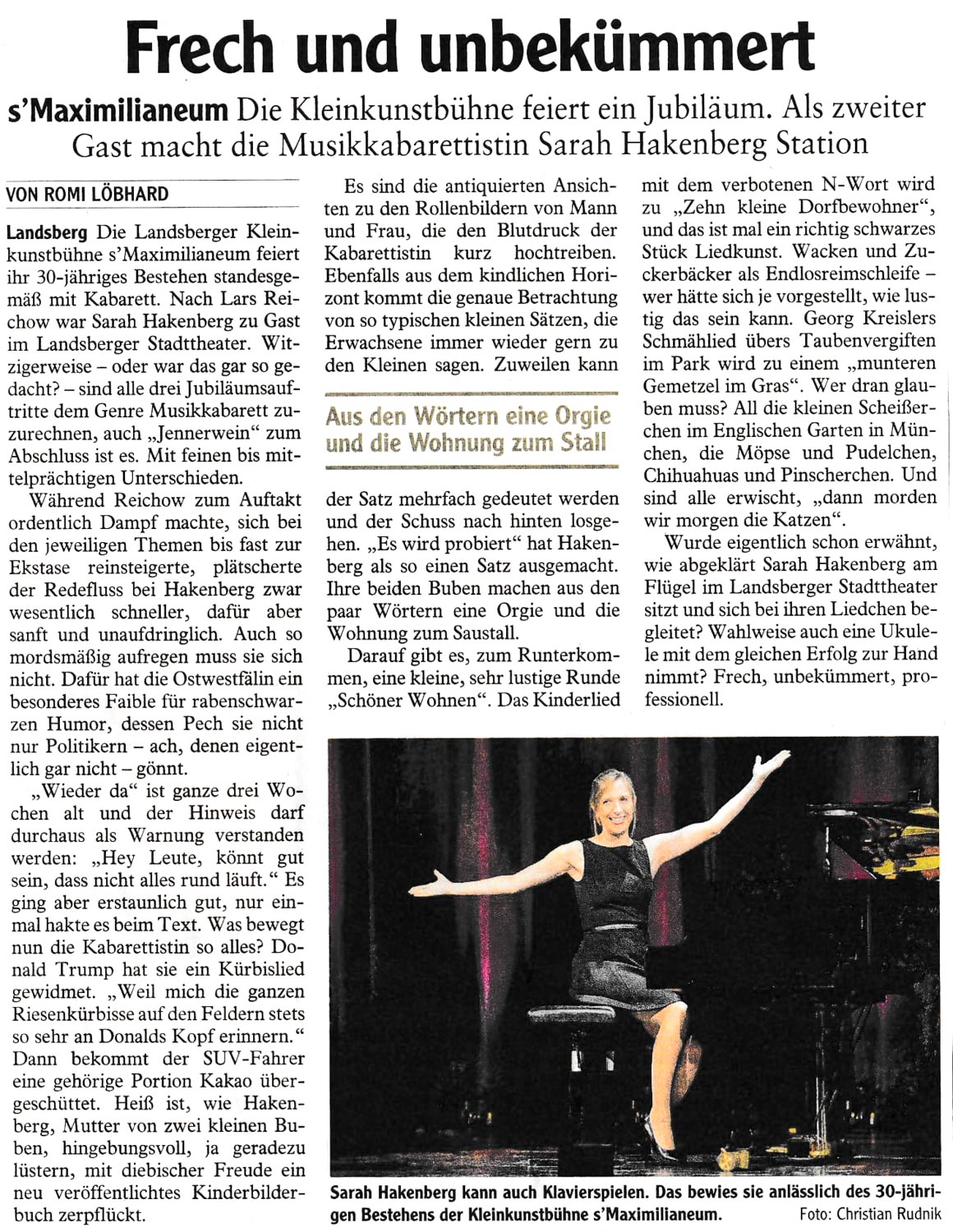Bild der Kritik aus dem Landsberger Tagblatt vom 16.11.2021
